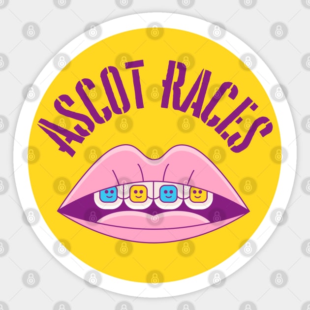 Ascot Races Cockney rhyming slang Sticker by EmmaFifield